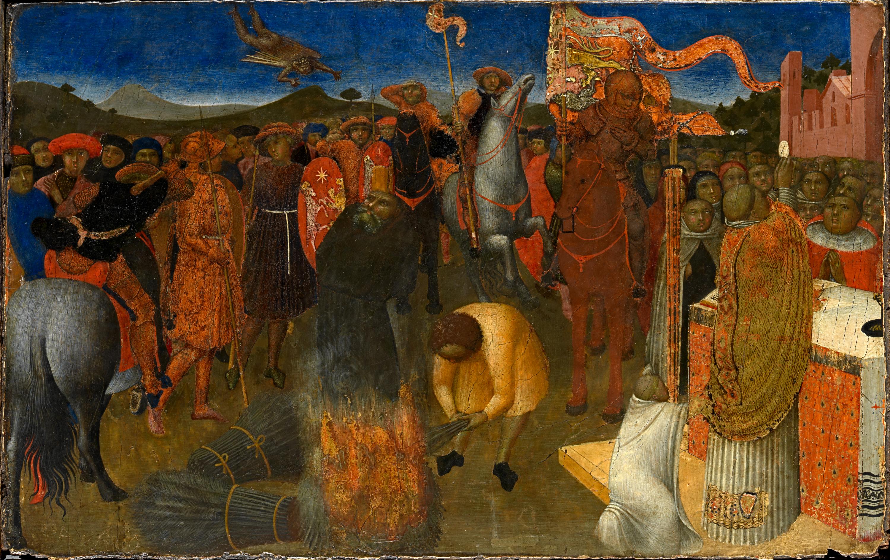 Le bûcher d'un hérétique - Sassetta