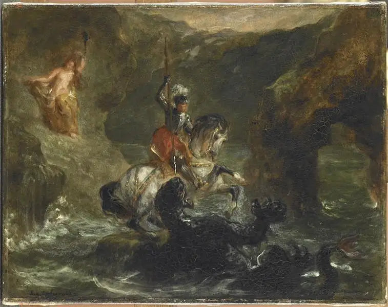 Aziz George'un Ejderha ile Savaşı - Eugène Delacroix
