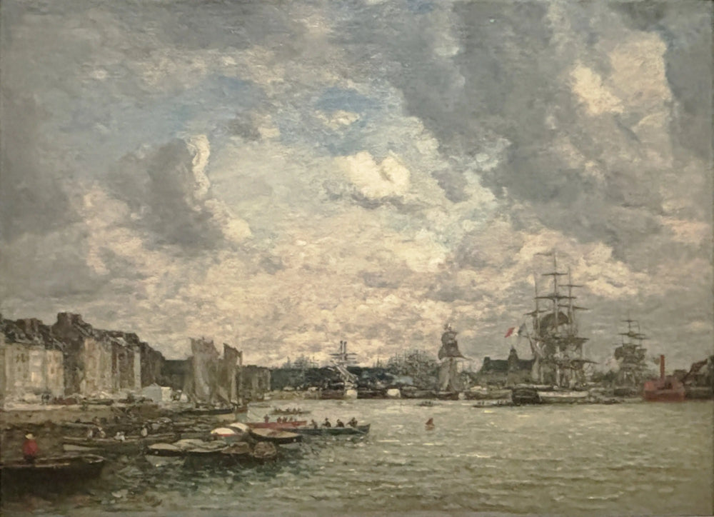 Reproduction du tableau « Le Havre. Le bassin de la Barre - Eugène Boudin » par Alpha Reproduction en peinture à l’huile