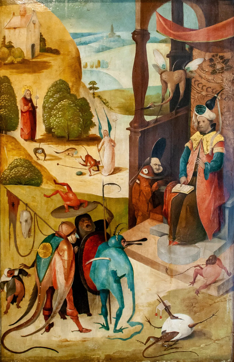 Aziz Yakup Büyük ve Büyücü Hermogène - Hieronymus Bosch