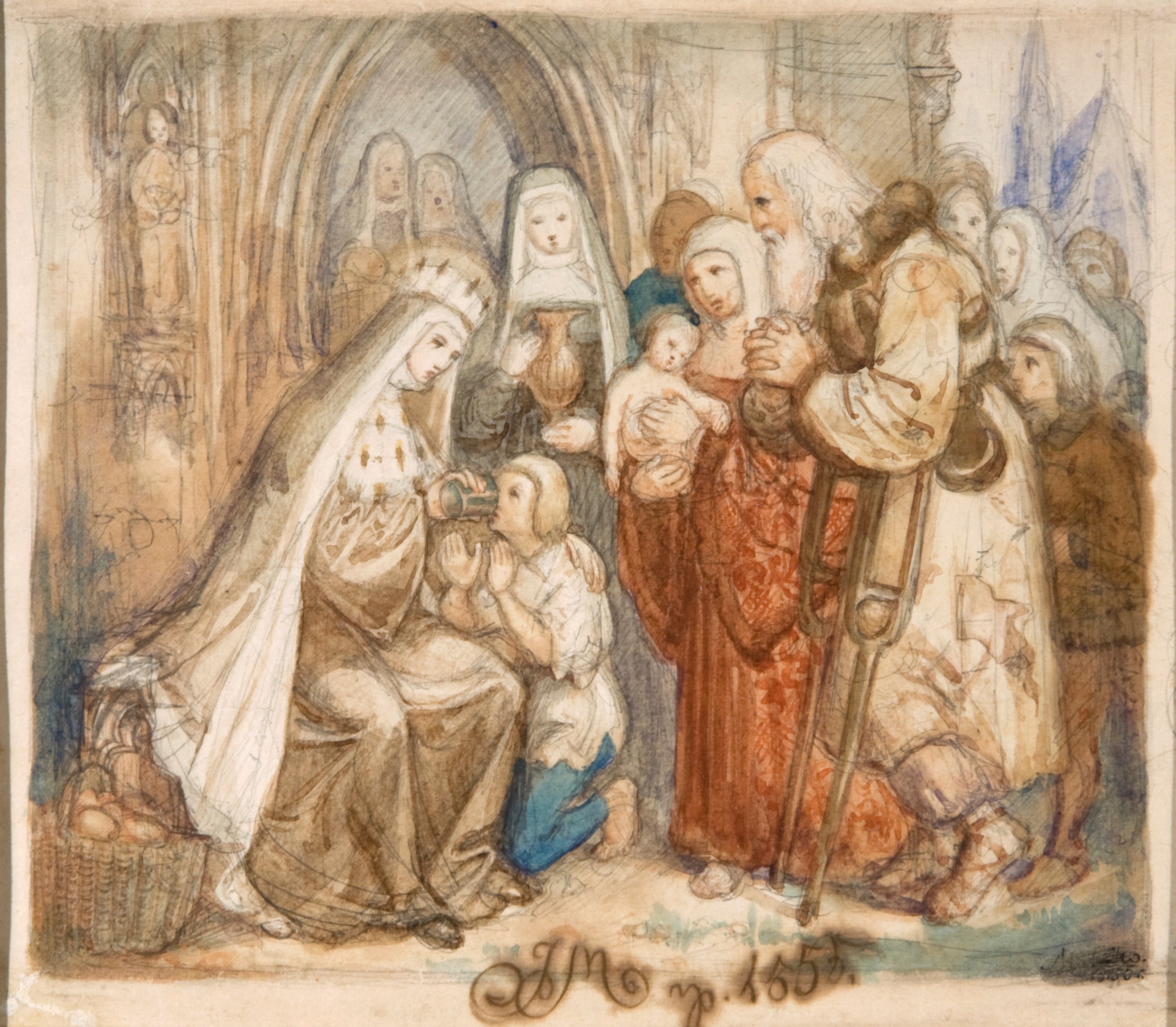 Sainte Jadwige parmi les Pauvres - Jan Matejko