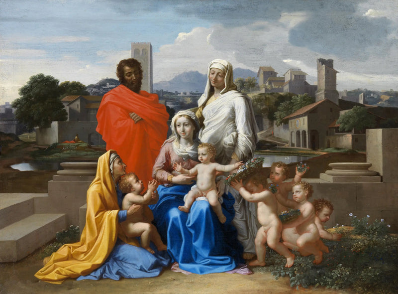 On İki Kişilik Kutsal Aile Sayıları - Nicolas Poussin