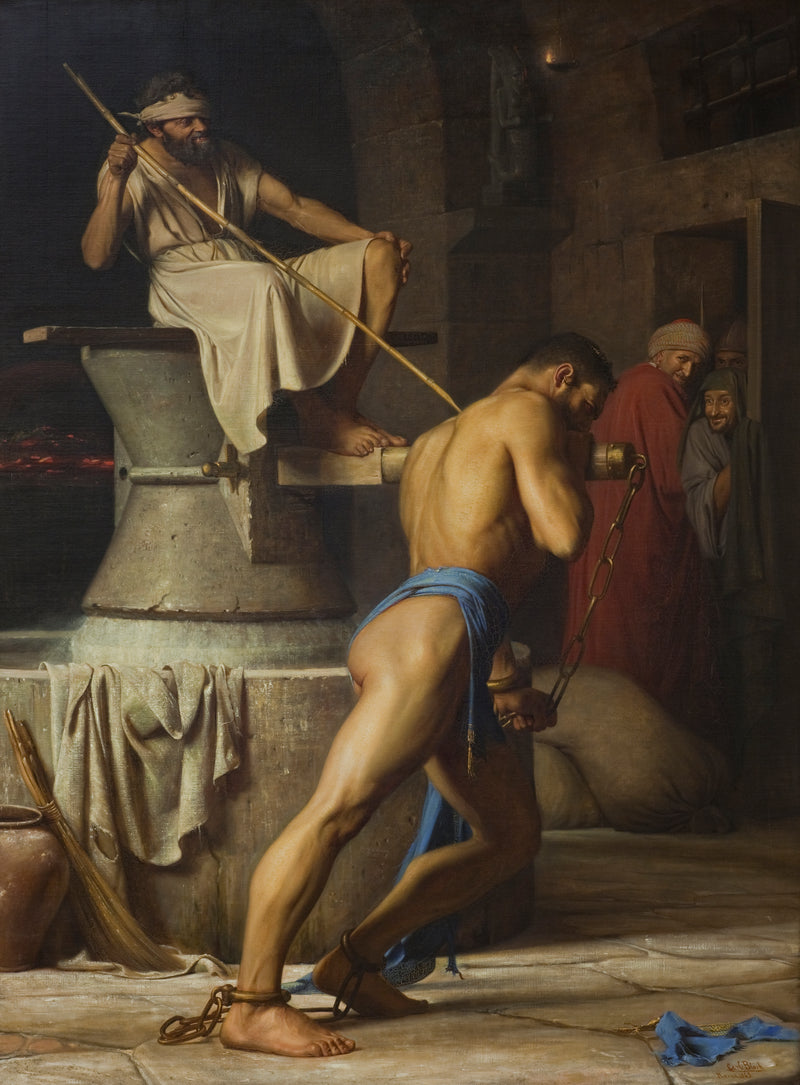 Samson ve Filistiler - Carl Heinrich Bloch