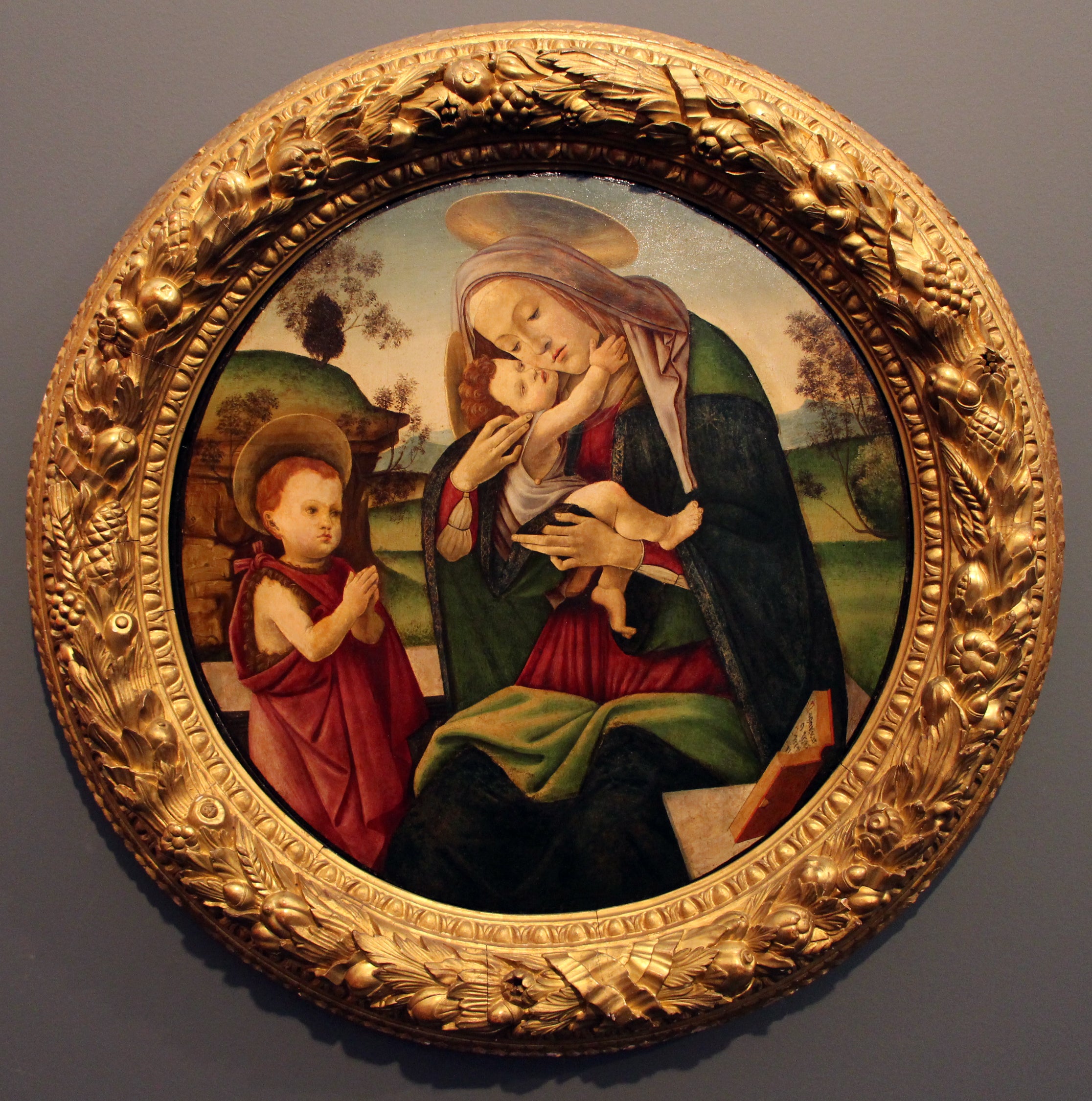 Çocuk İsa ve Küçük Aziz Jean ile Meryem - Sandro Botticelli