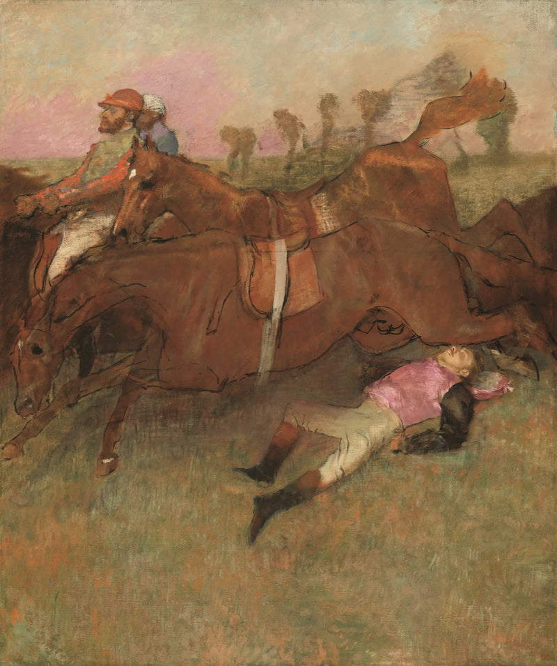 Steeple-chase Sahnesi: Düşen Jokey - Edgar Degas