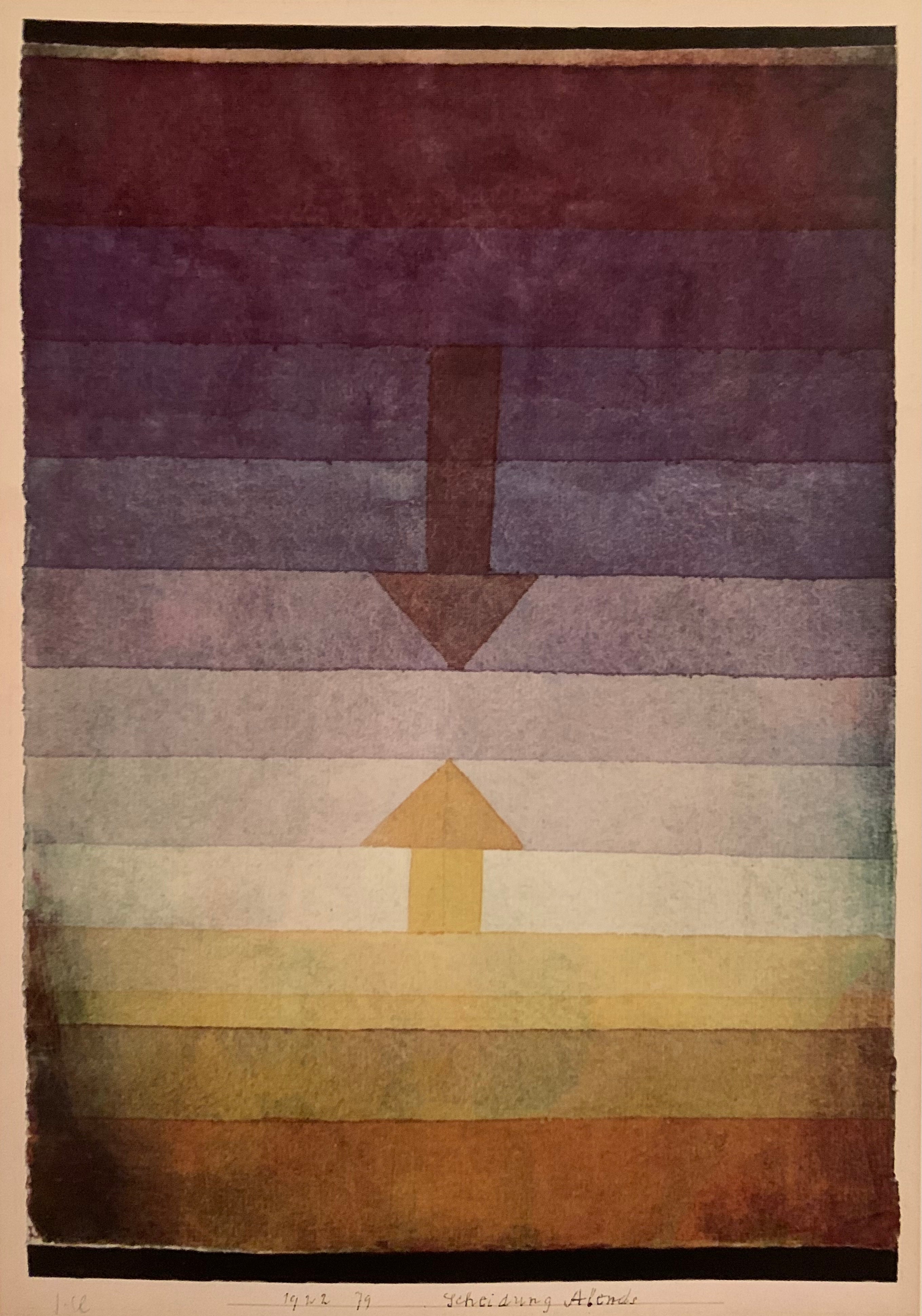 Akşam Ayrılığı - Paul Klee