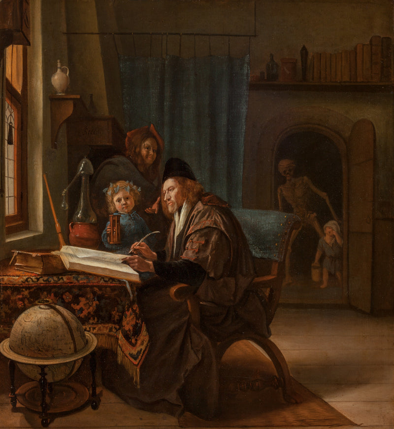 Le savant et la mort - Jan Steen