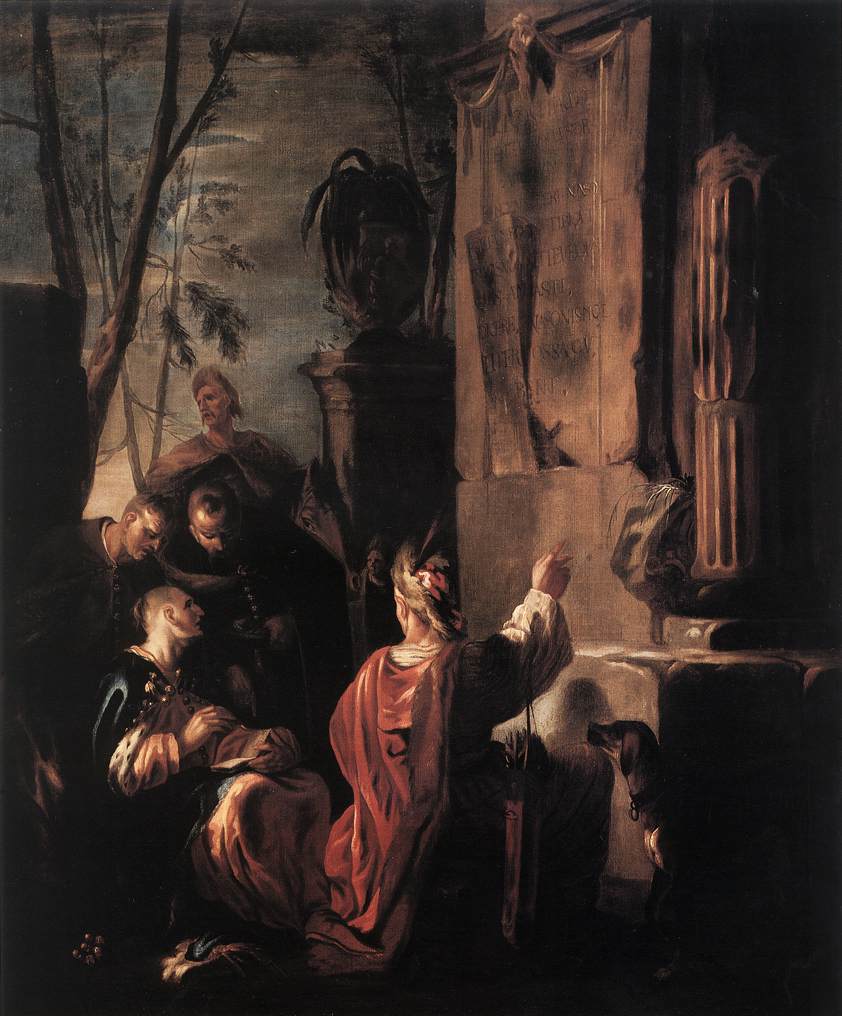 Les faux au tombeau d'Ovide - Johann Heinrich Schönfeld
