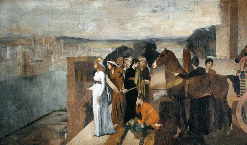 Semiramis Babil'i inşa ediyor - Edgar Degas
