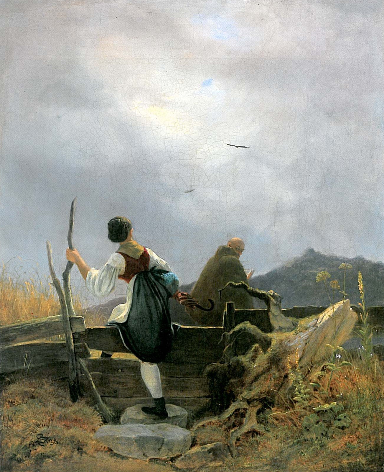 Sütçü ve Rahip - Carl Spitzweg