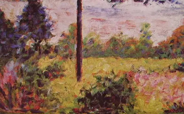 Barbizon'daki Ağaçlı Alanlar - Georges Seurat