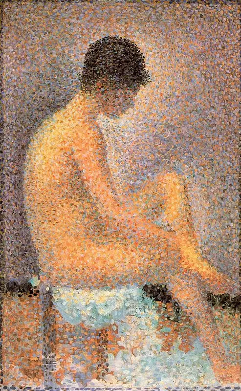 Yan profilden oturan kadın - Georges Seurat