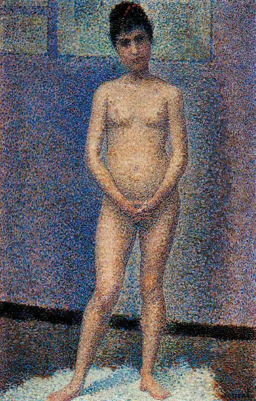 Yüz Yüze Poz Veren - Georges Seurat
