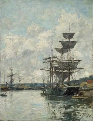Le Havre'de Botlar - Eugène Boudin