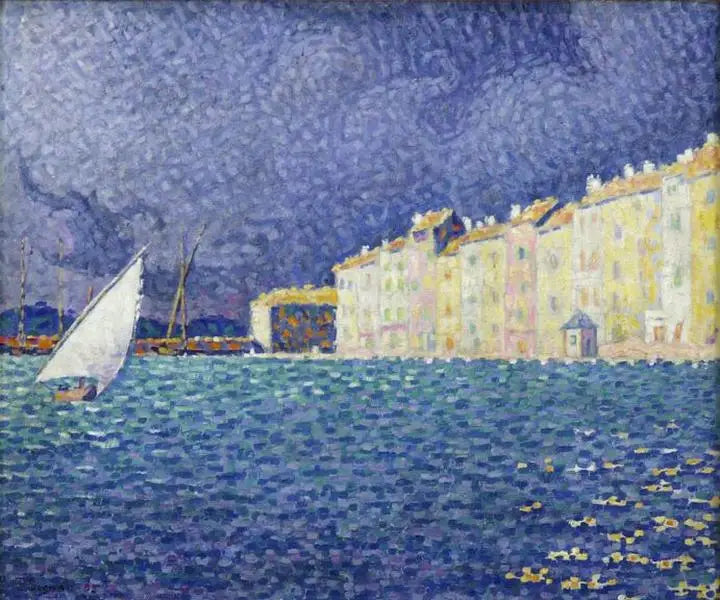 Saint-Tropez, fırtına - Paul Signac