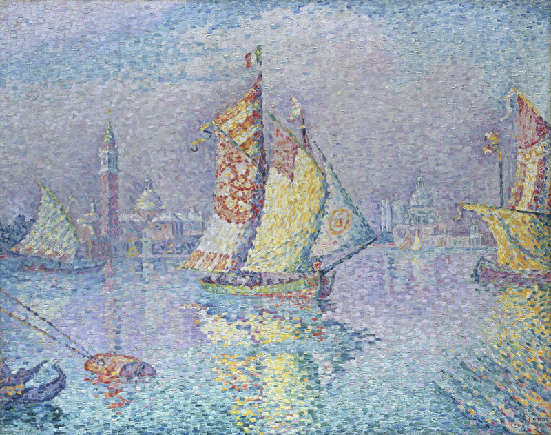 Venedik, sarı örtü - Paul Signac