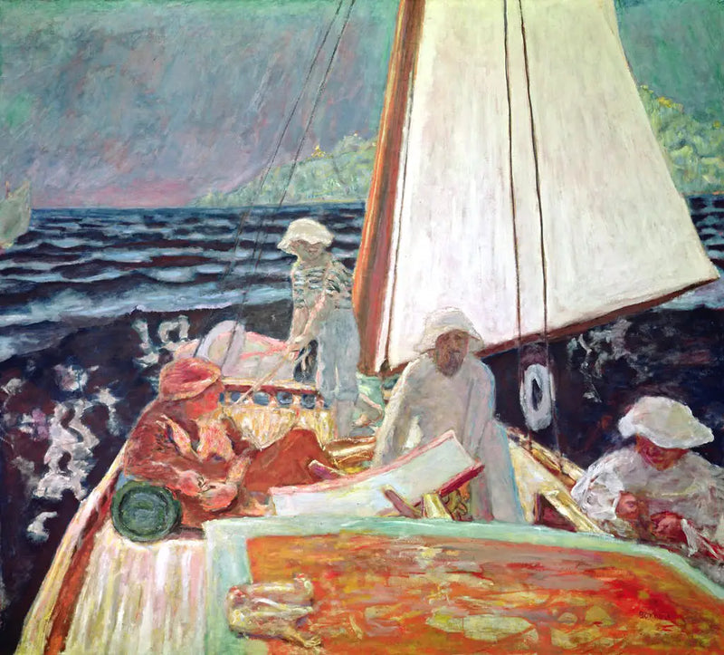 Signac ve Arkadaşları Botla - Pierre Bonnard