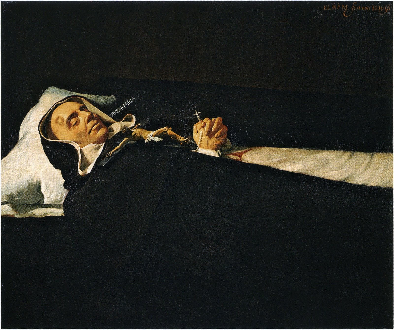 Le Père Simon de Rojas sur son lit de mort - Vincenzo Carducci