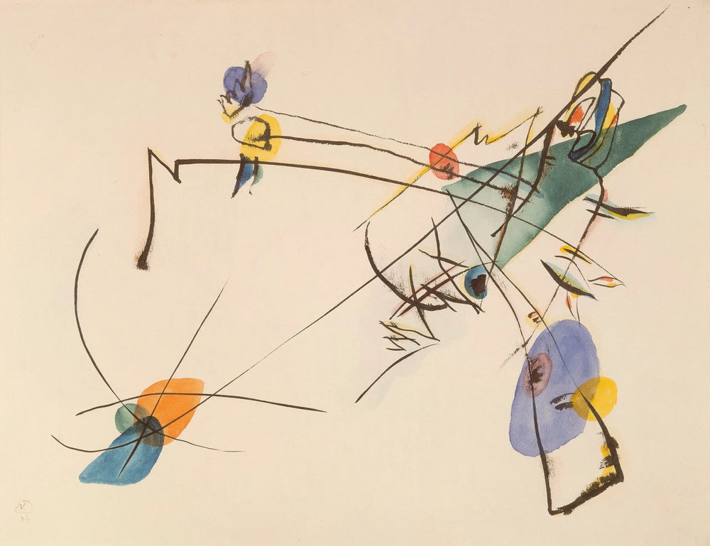 Reproduction du tableau « Simple - Vassily Kandinsky » par Alpha Reproduction en peinture à l’huile
