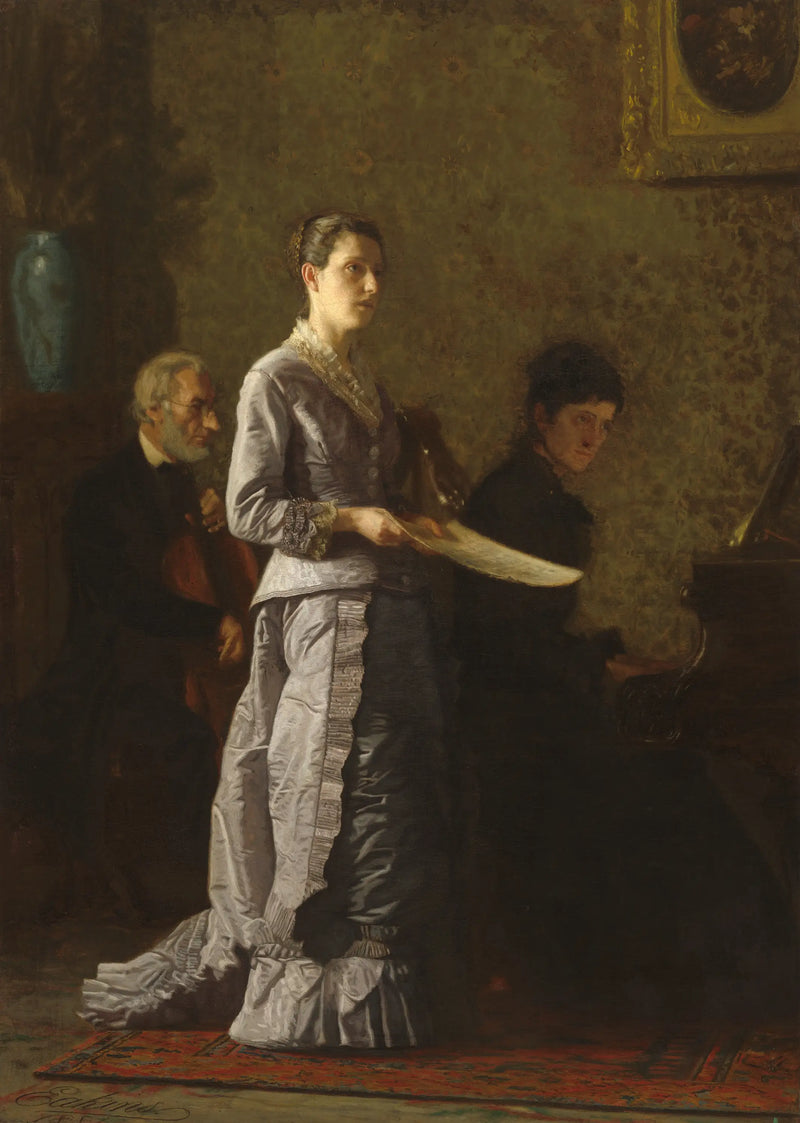 Duygusal Bir Şarkı Söylemek - Thomas Eakins