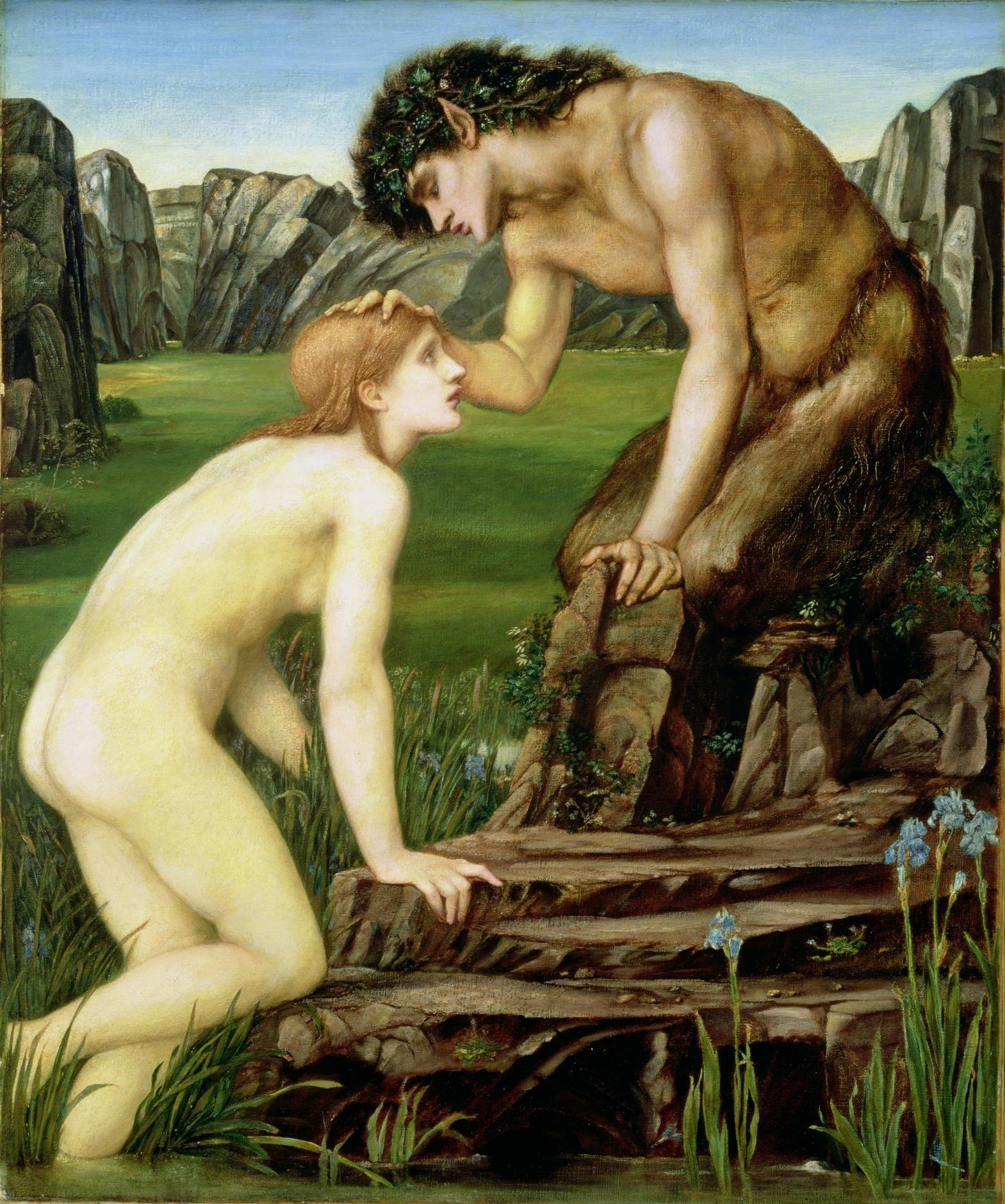 Pan et Psyché - Edward Burne-Jones - Alpha Reproduction