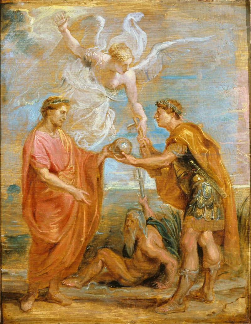 Constance, halef olarak Constantin'i adlandırıyor - Peter Paul Rubens