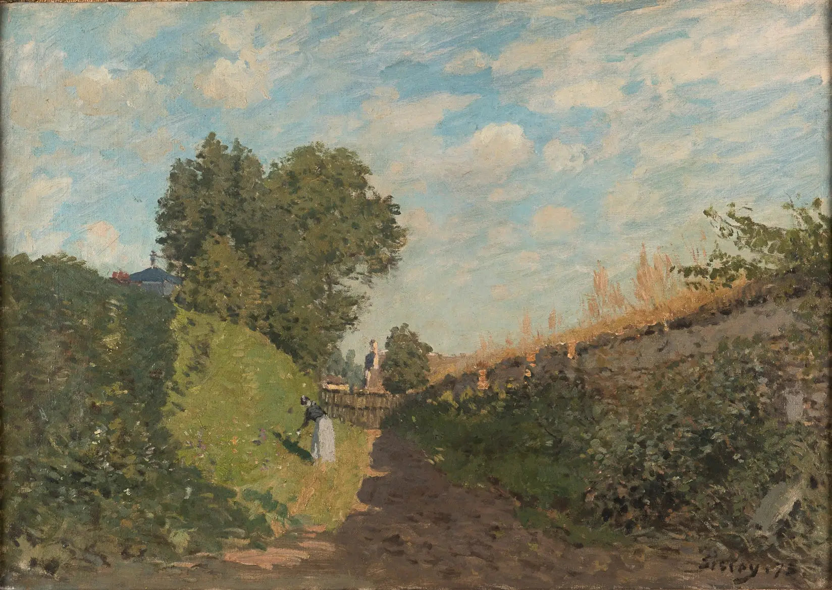 Reproduction du tableau « Le jardin - Alfred Sisley » par Alpha Reproduction en peinture à l’huile