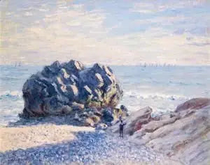 Storr Rock, Lady's Cove, Akşam - Alfred Sisley