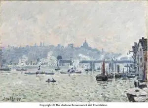 Charing Cross Köprüsü - Alfred Sisley
