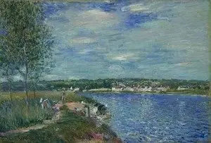 Şampanya Yakınlarında Yıkayıcılar - Alfred Sisley