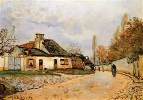 Voisins Caddesi, Louveciennes - Alfred Sisley