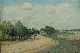 Mantes Yolu - Alfred Sisley