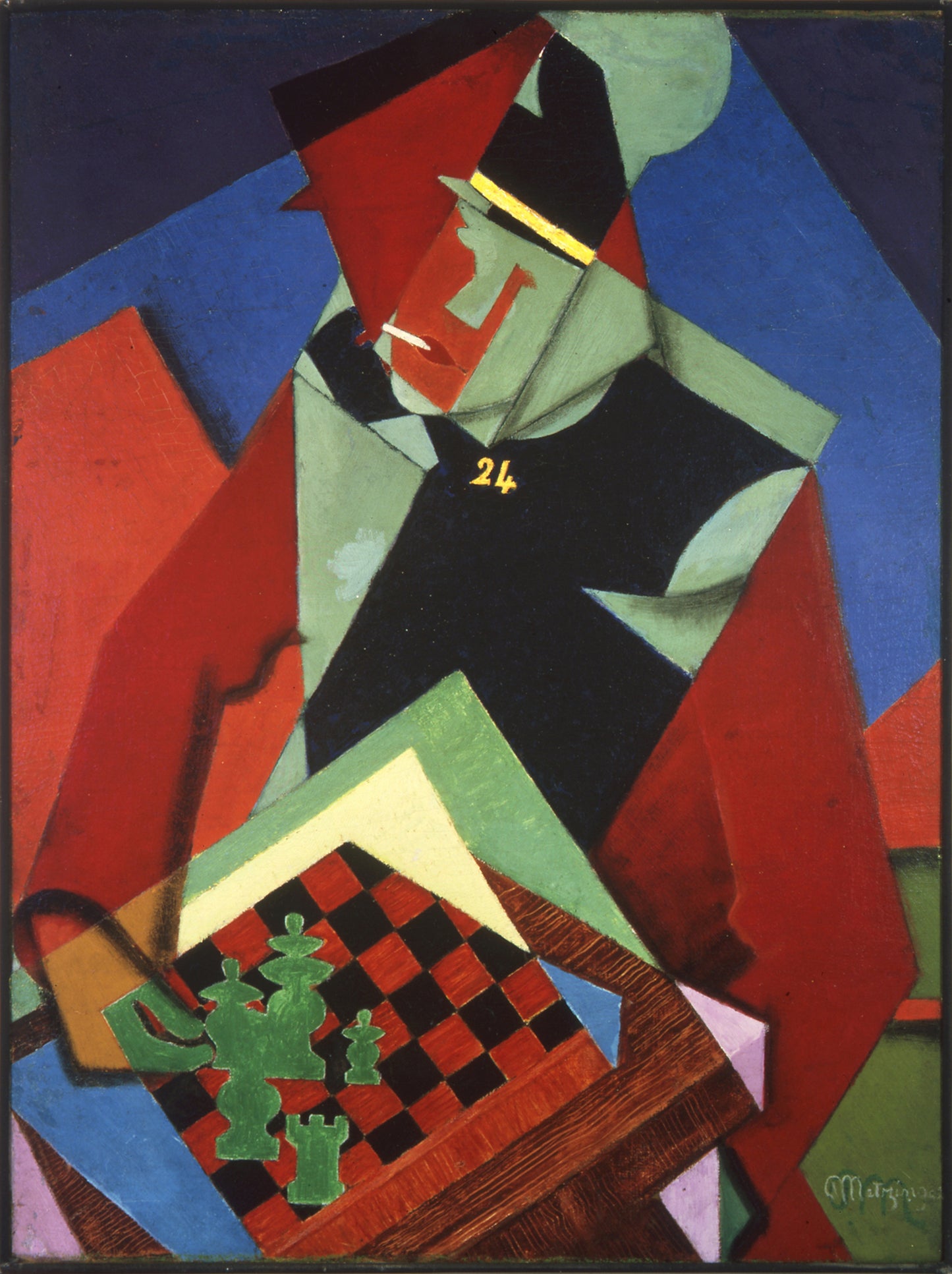 Satranç Oyunu Oynayan Asker – Jean Metzinger (1914–1915)