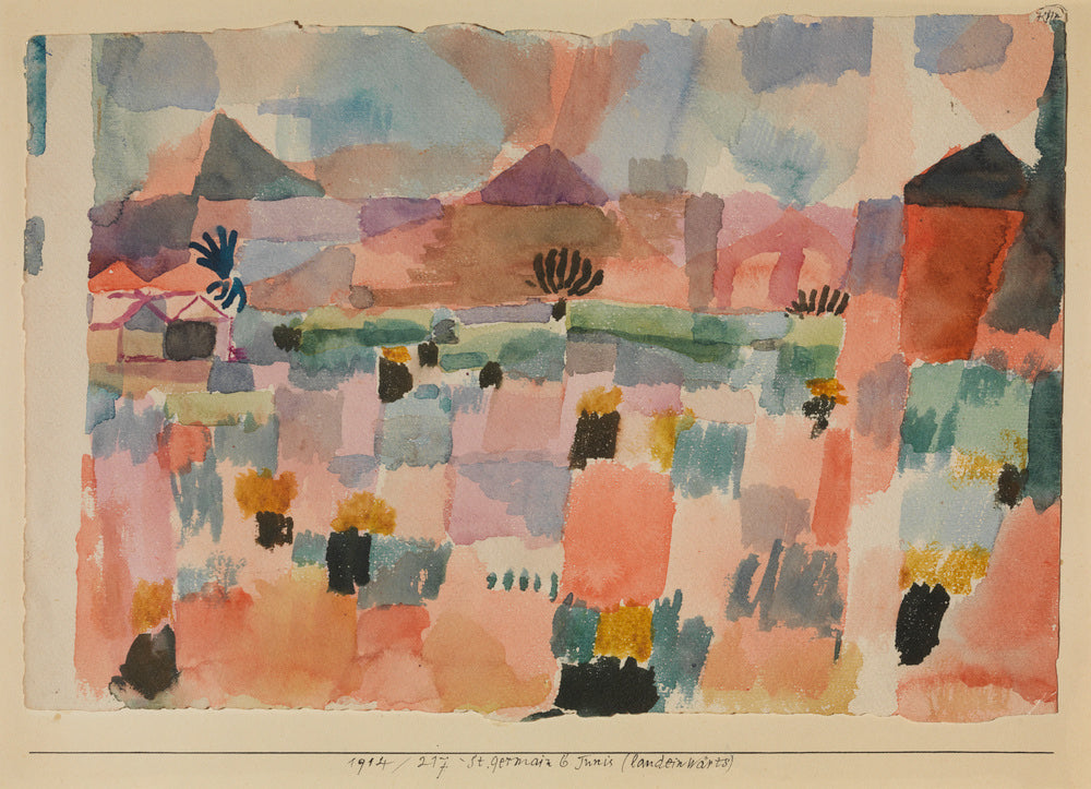 Tunus'un iç kesiminde Saint-Germain - Paul Klee