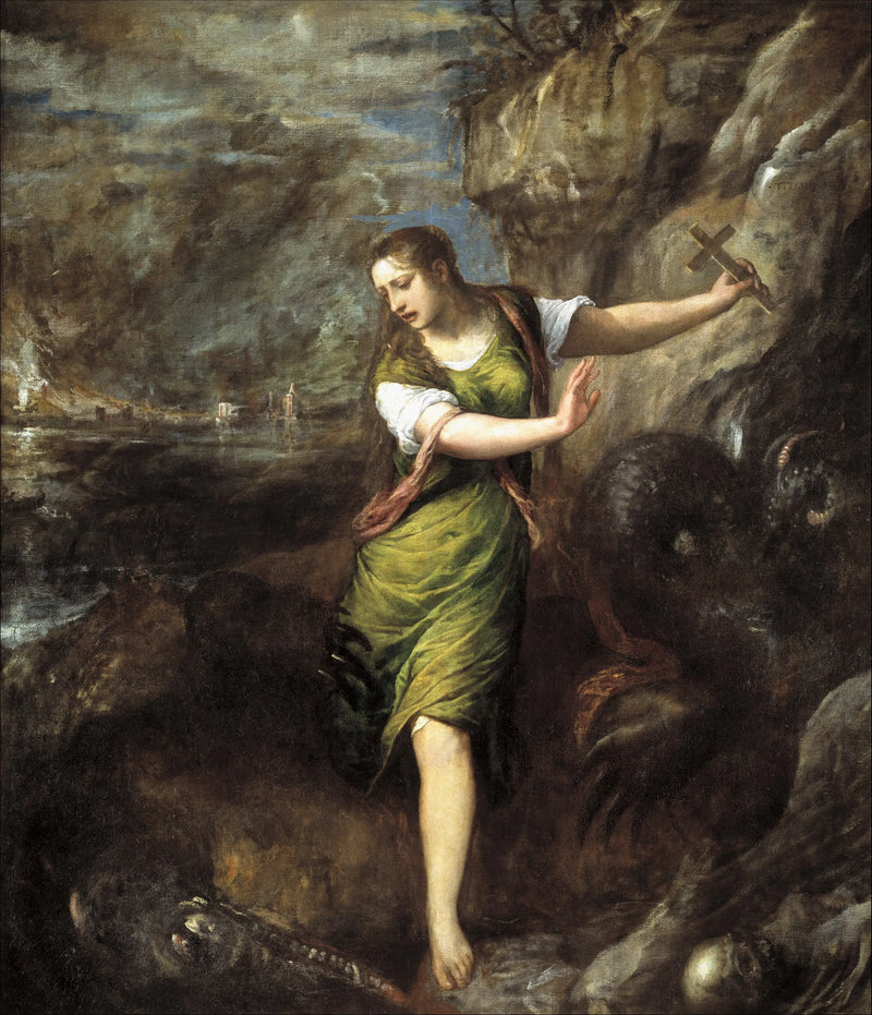 Sainte Marguerite ve Ejderha - Titian