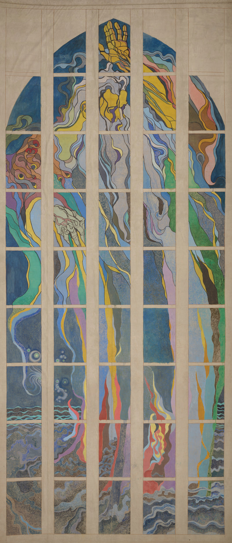 Dieu le Père. Projet de vitrail pour l'église franciscaine de Cracovie. - Stanisław Wyspiański