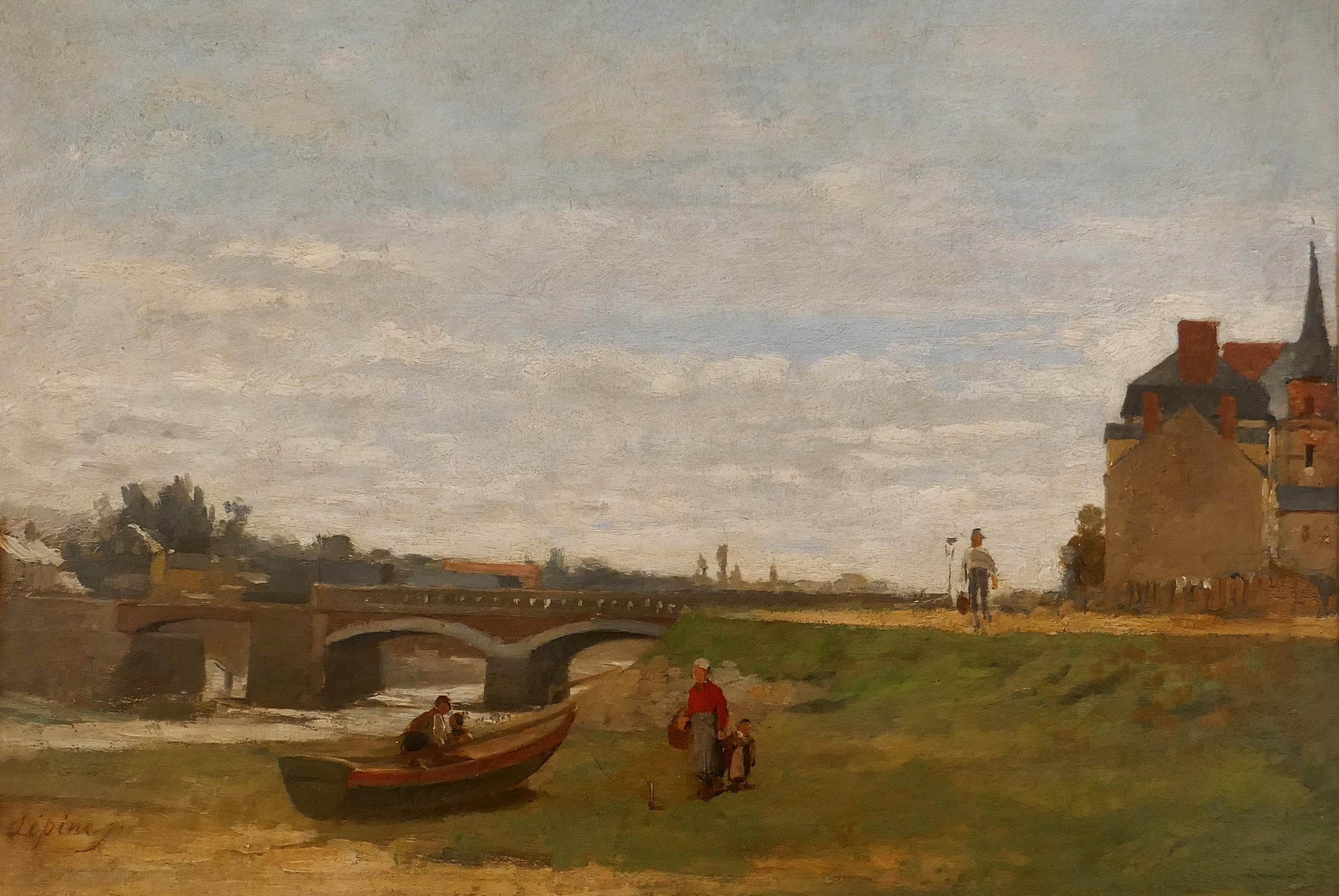 Paysage avec un pont - Stanislas Lépine
