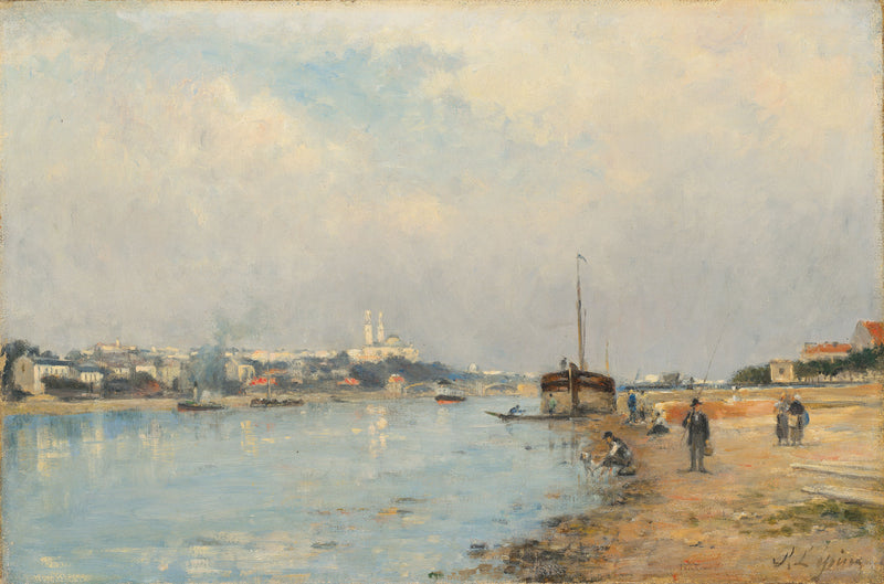 Seine Nehri. Trocadéro ve Grenelle Köprüsü, javelot iskelesinden görülen manzara. - Stanislas Lépine