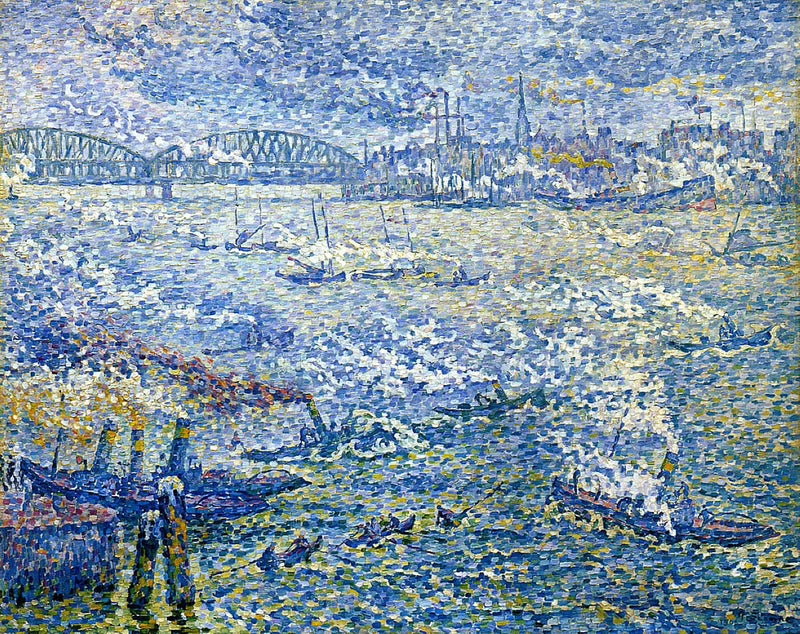 Rotterdam - Buharlar - Paul Signac