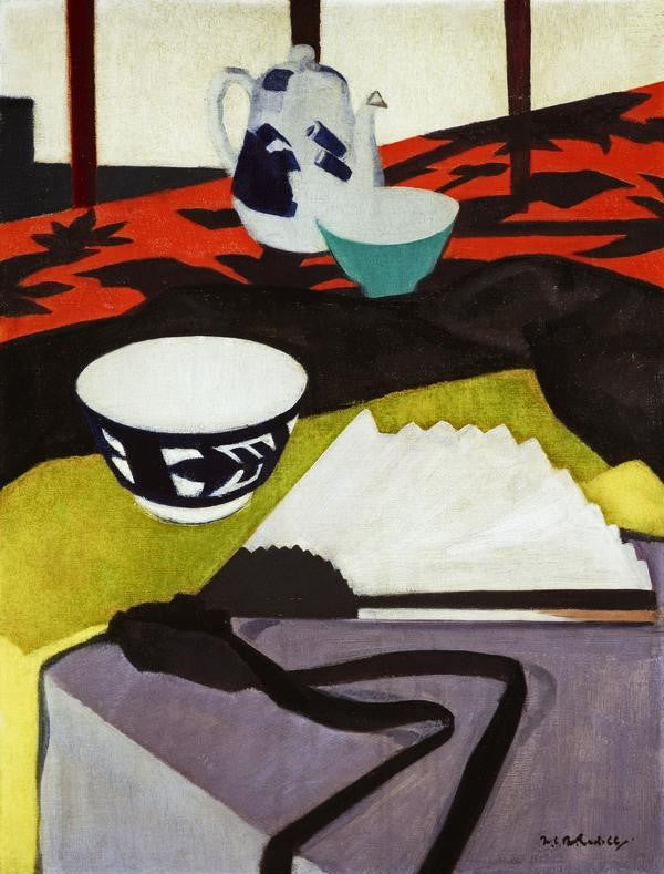 Nature morte à l’éventail gris - Francis Cadell
