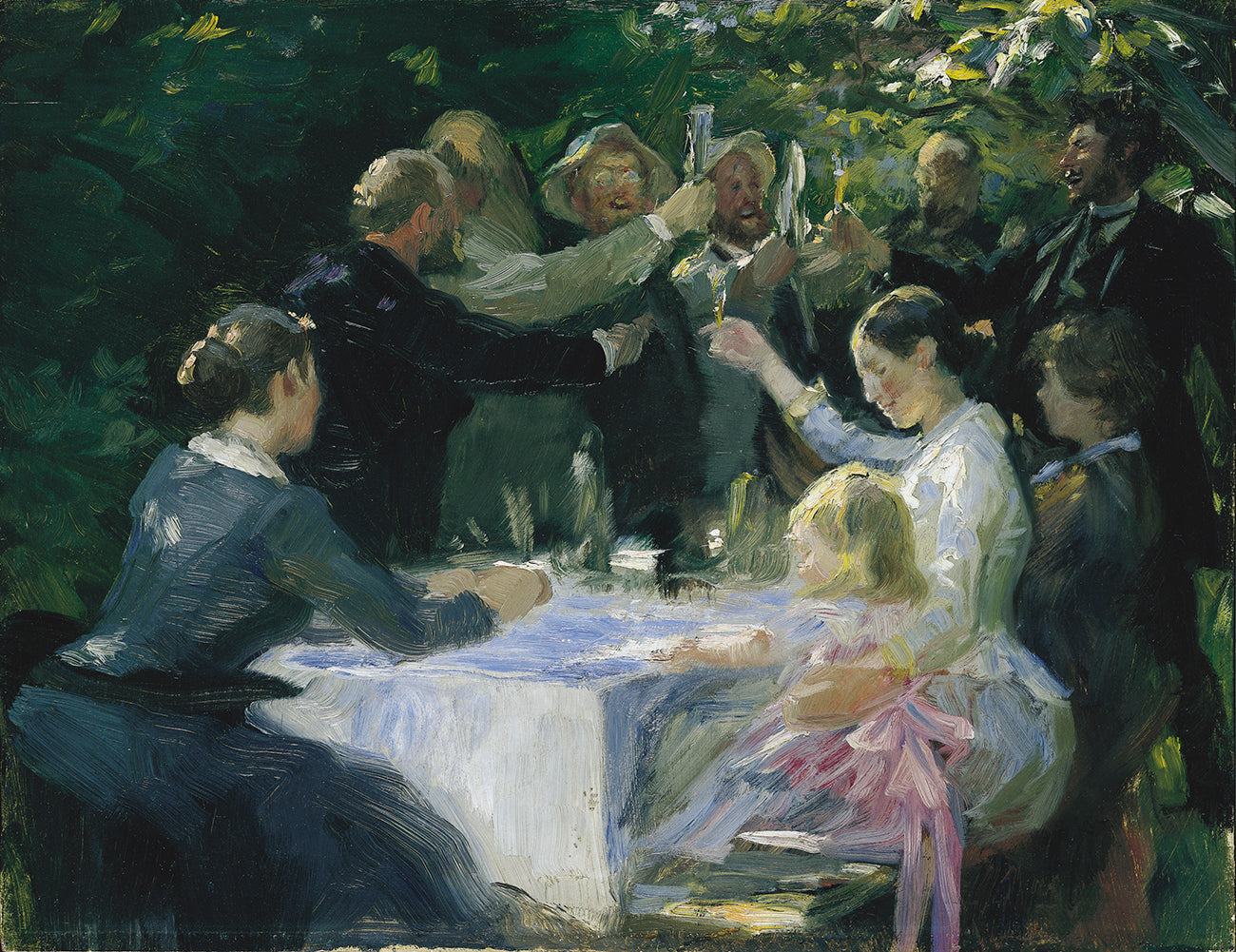 Hip, hip, hourra! için Çalışma - Peder Severin Krøyer