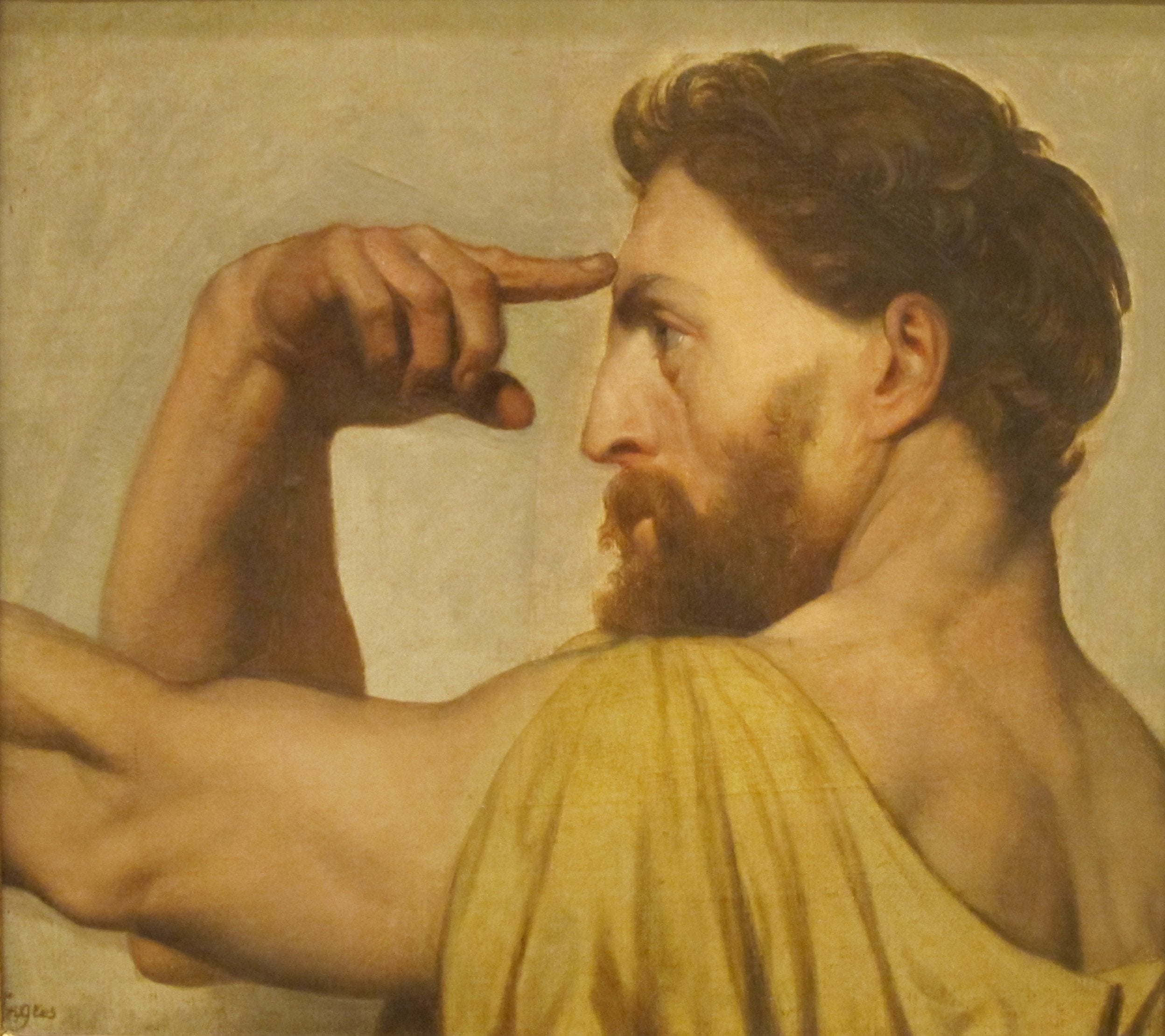 Phidias, Homeros'un apoteozu için çalışma - Jean-Auguste-Dominique Ingres