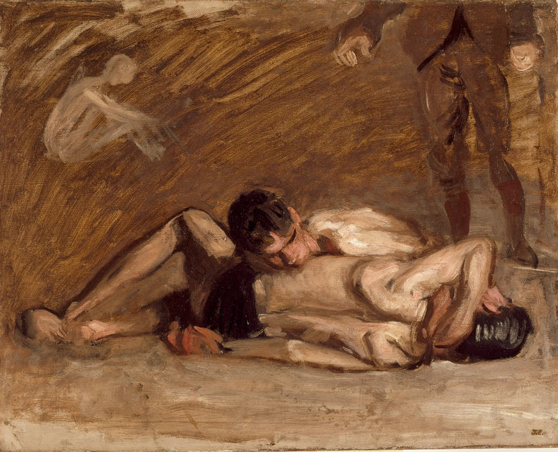 Lutteurs - Thomas Eakins