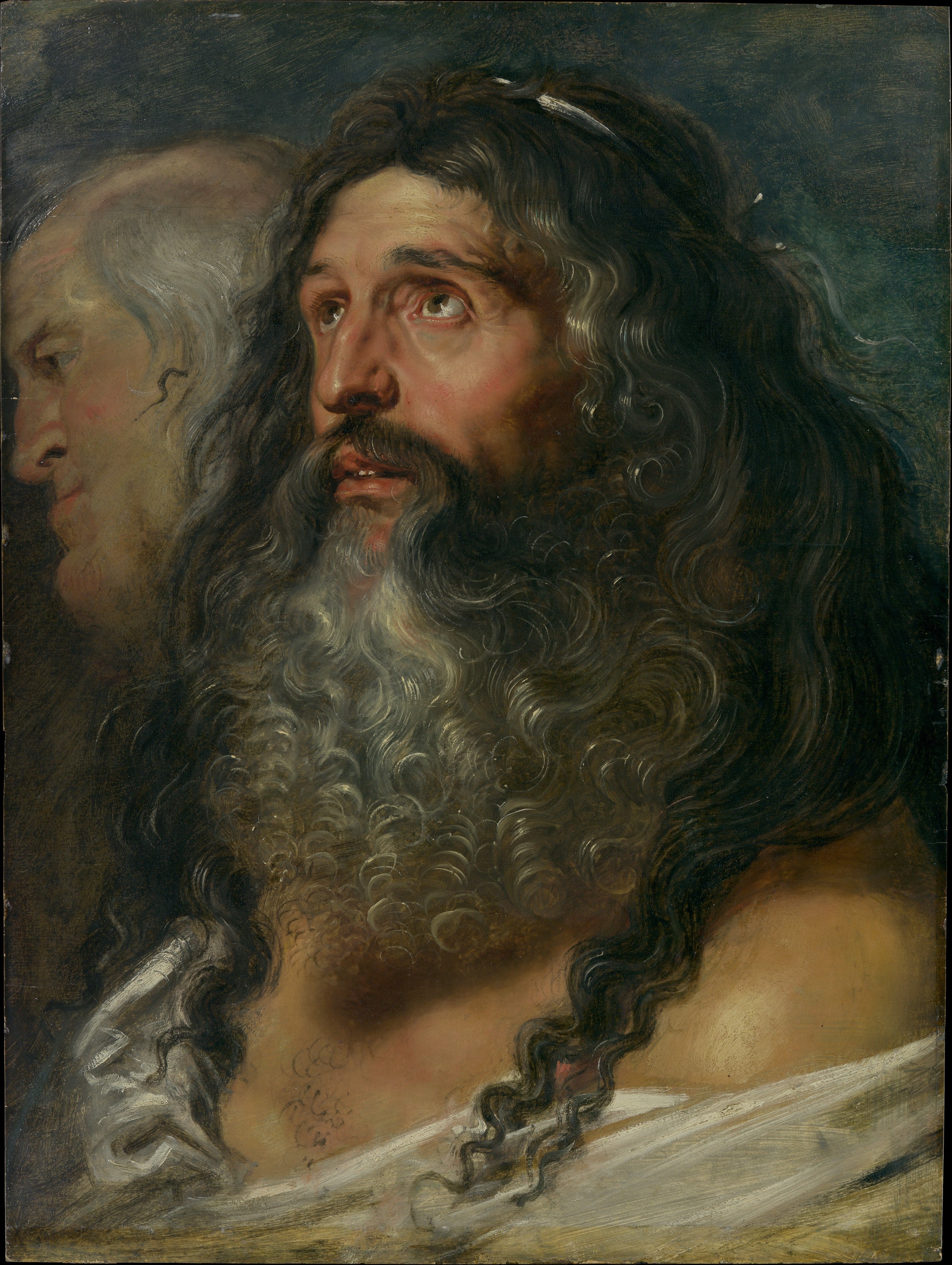 İki Başın Çalışması - Peter Paul Rubens