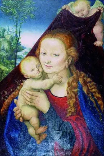 İsa Anası ve Çocuk. - Lucas Cranach the Elder