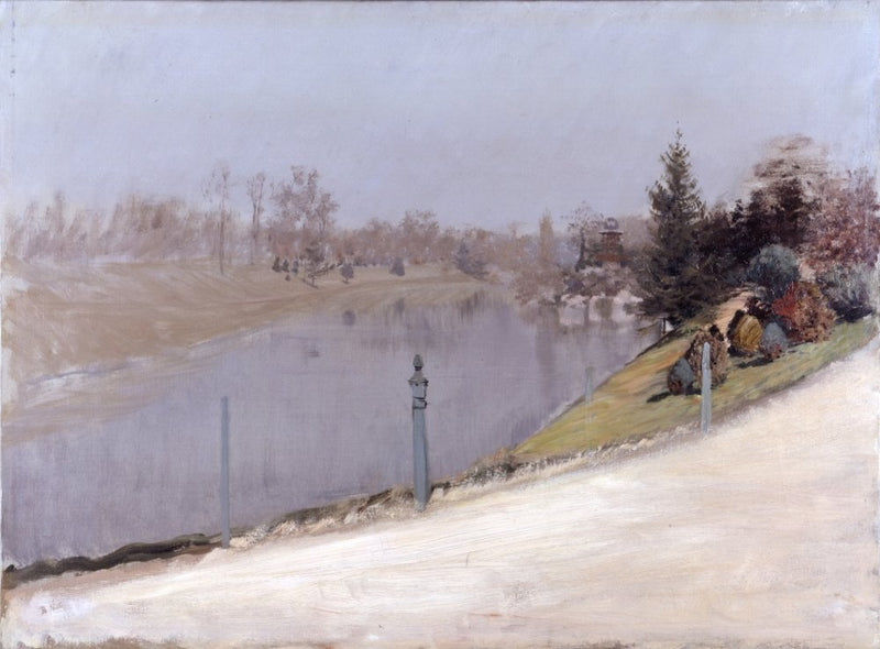 Seine Nehri Üzerinde Gün Batımı - Giuseppe De Nittis