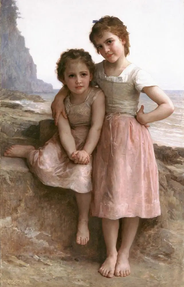 Kıyıdaki Kız Kardeşler - Bouguereau