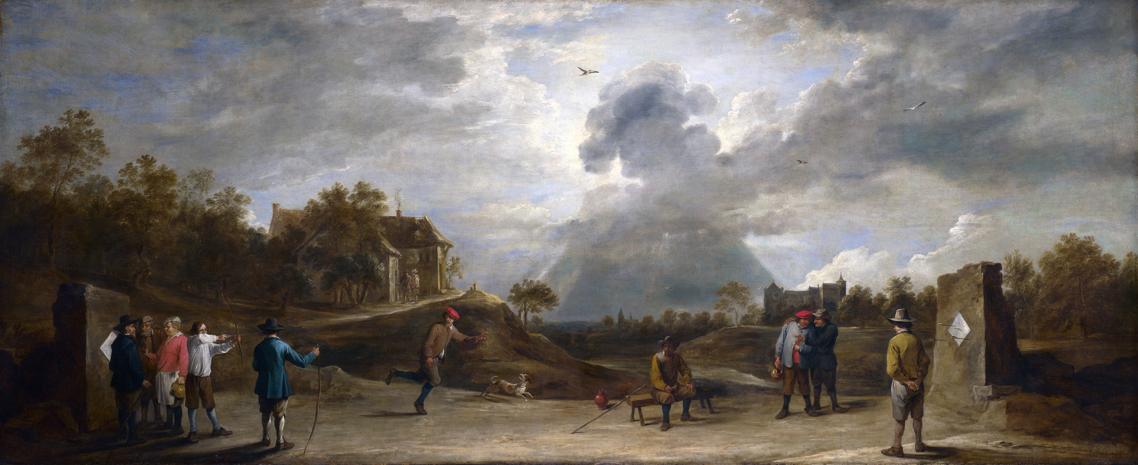 Paysans au tir à l'arc - David Teniers le Jeune