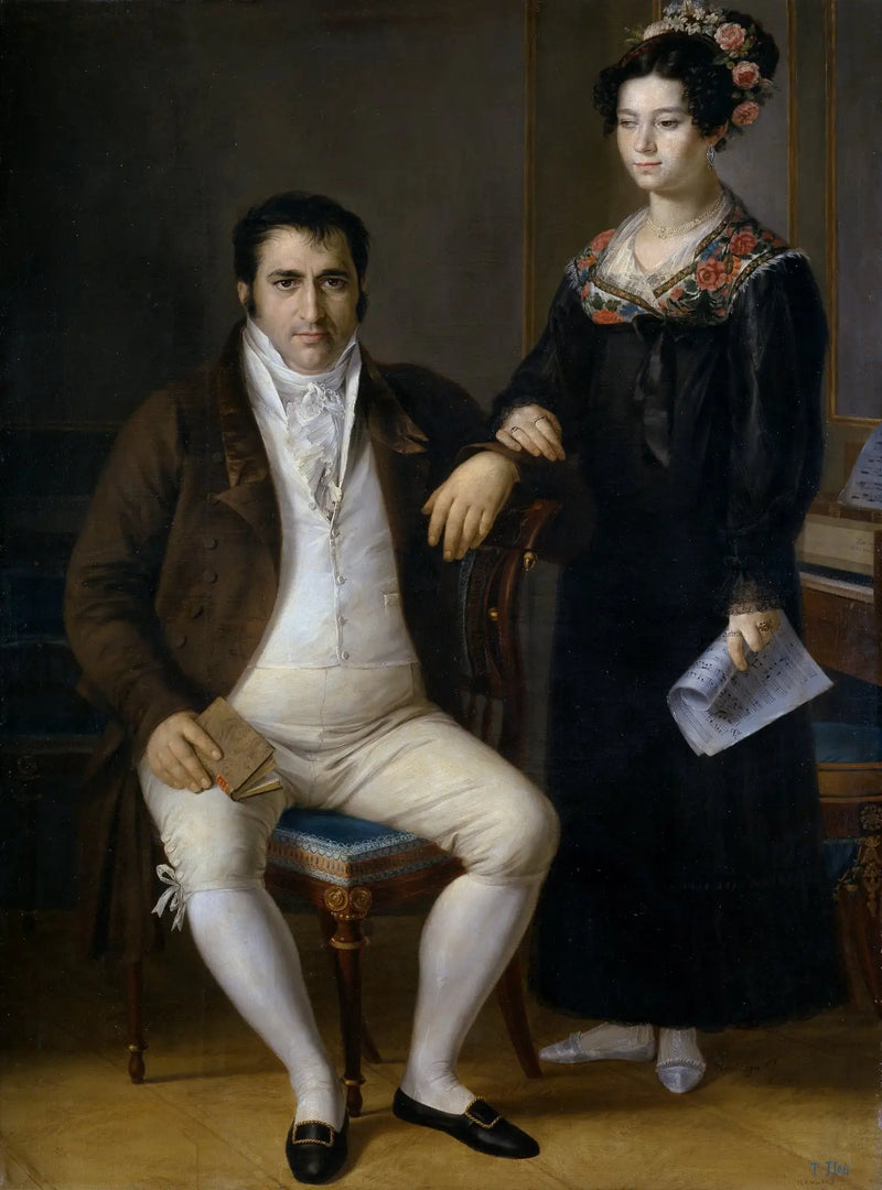 Don Pedro Benítez ve kızı María de la Cruz - Rafael Tejeo