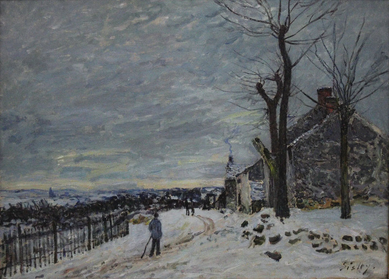 Veneux-Nadon'da Kar Zamanı - Alfred Sisley